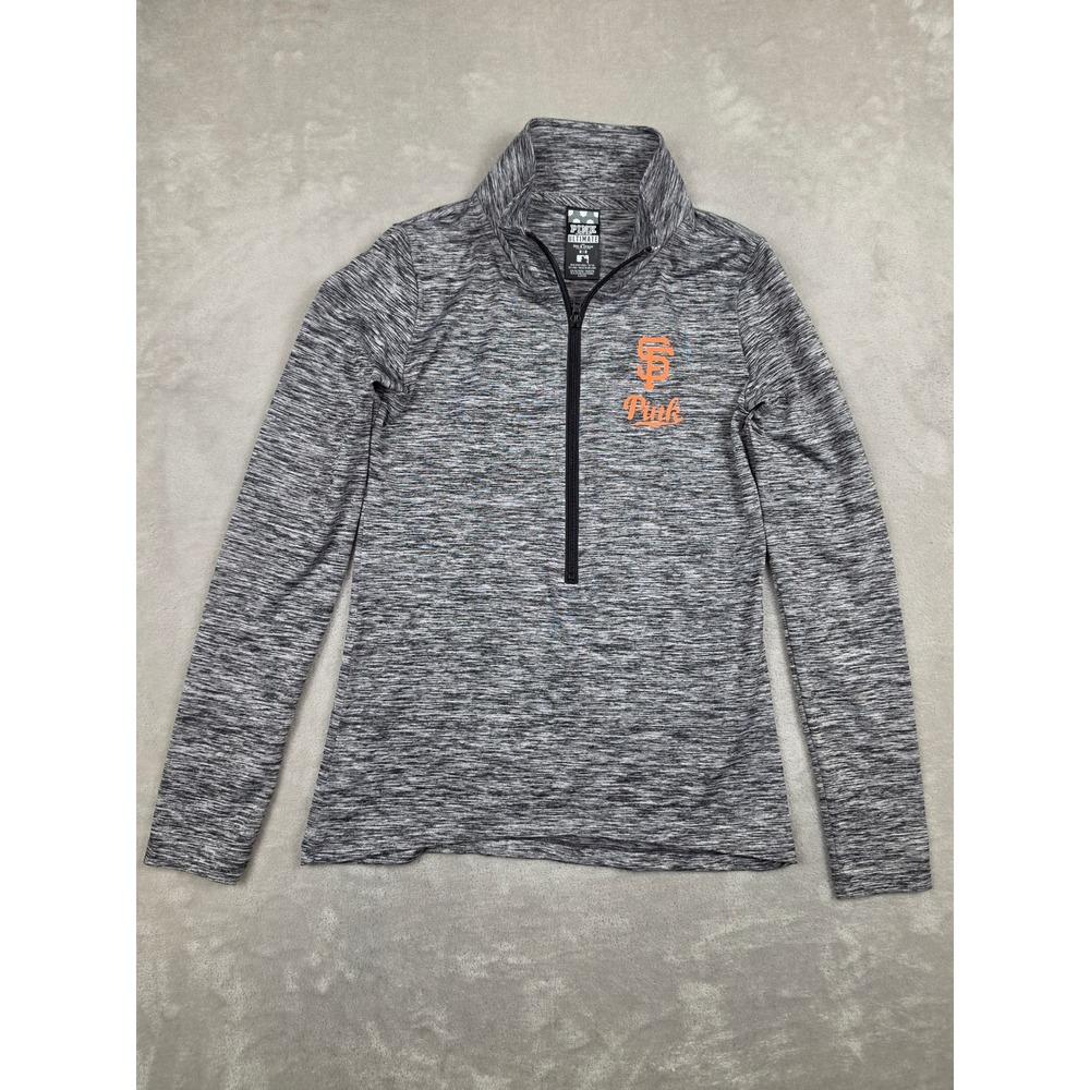 Pink Victoria's Secret 3/4 Zip Women Juniors M Gray San Francisco Giants MLB